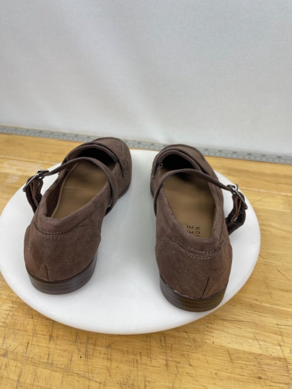 Journee Collection Caspian Brown Suede Mary Jane Flats Womens 7.5 - Picture 6 of 10
